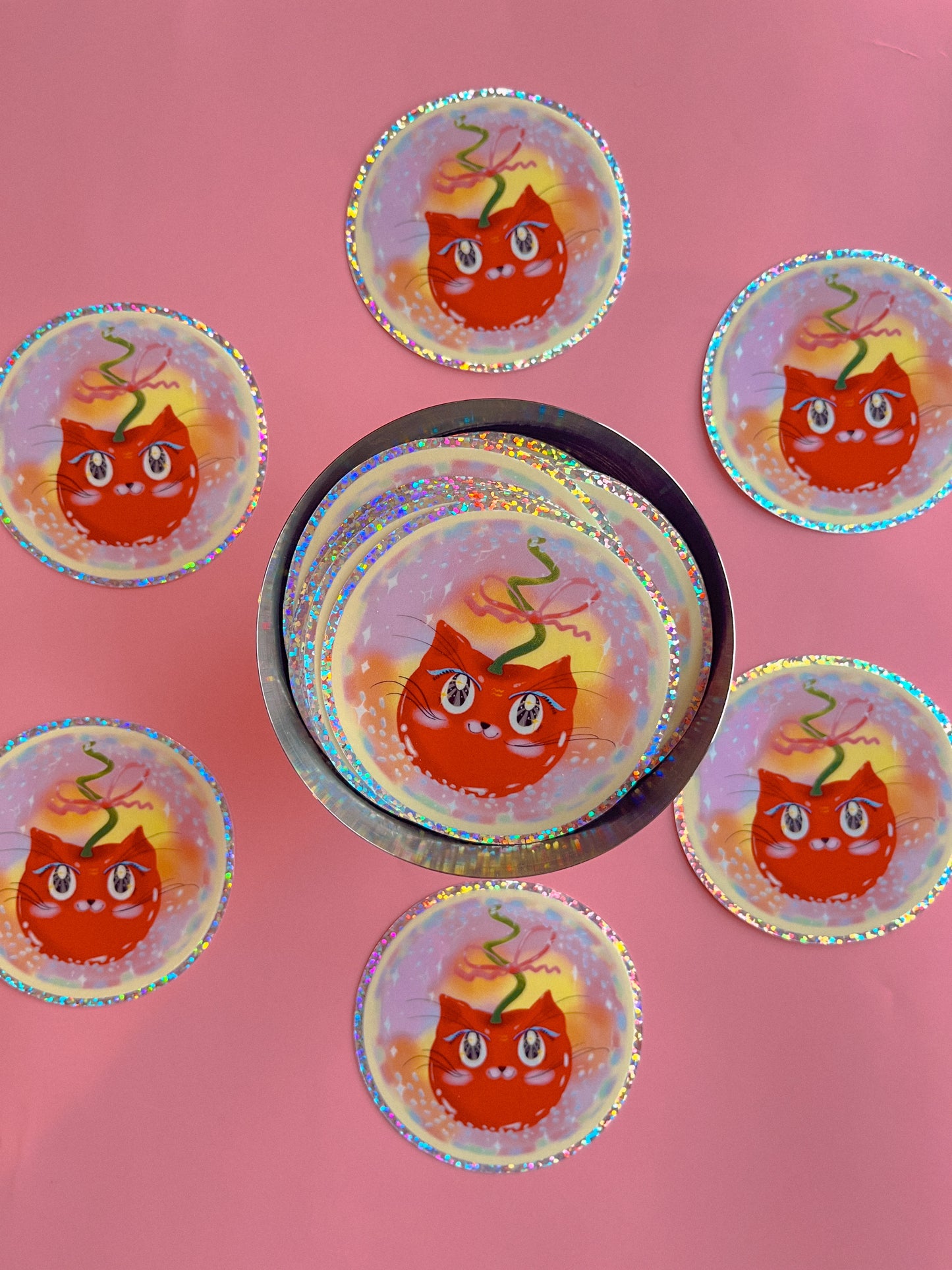 Cherry Cat Astrology Stickers