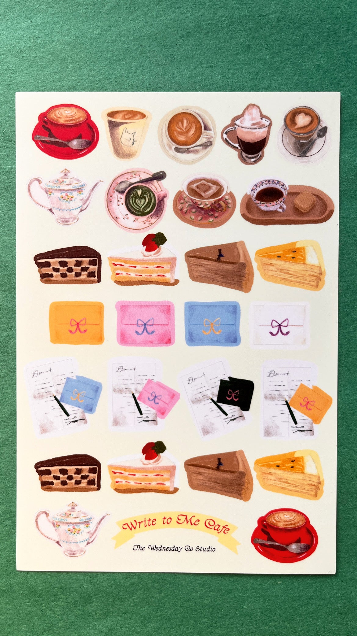 Write to Me Cafe Sticker Set