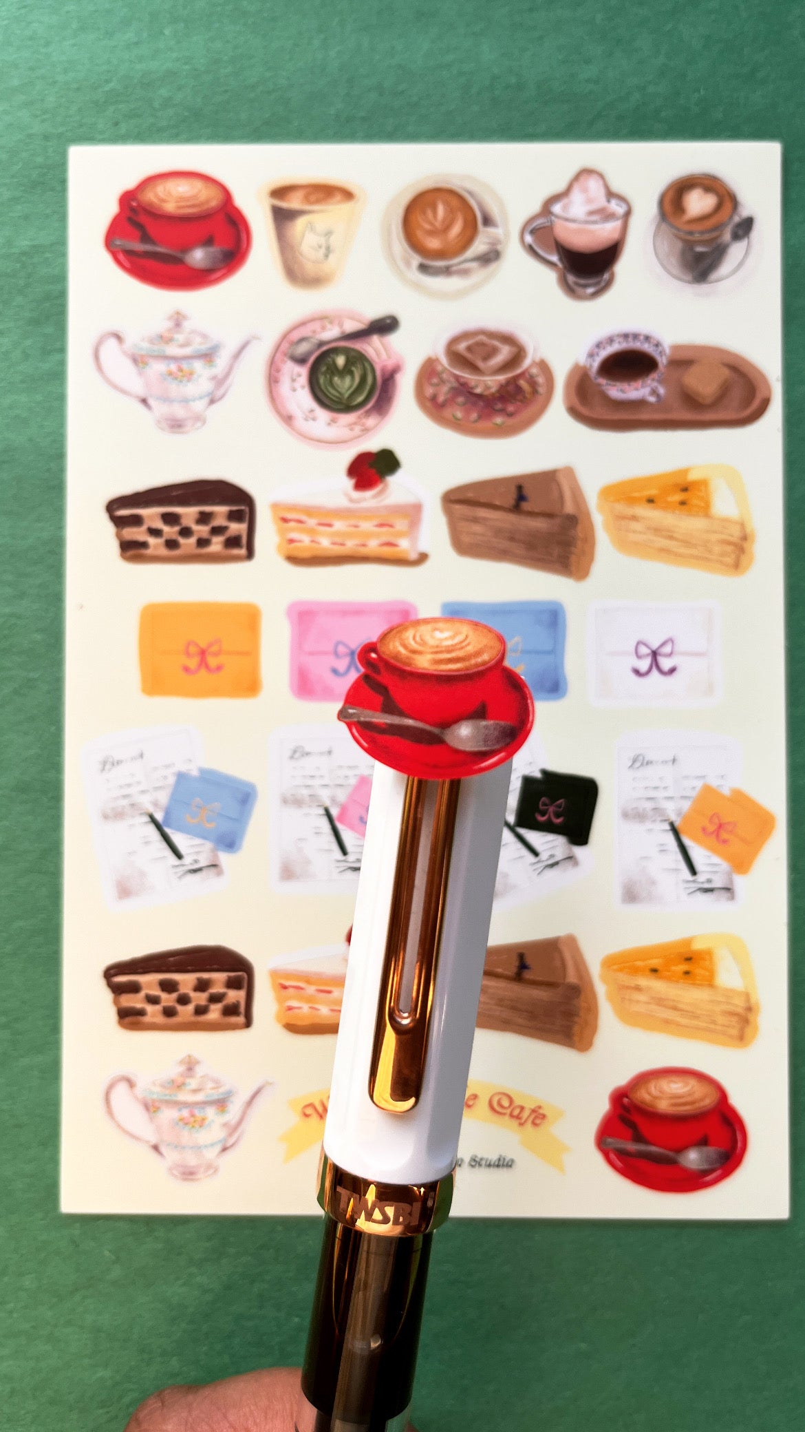 Write to Me Cafe Sticker Set