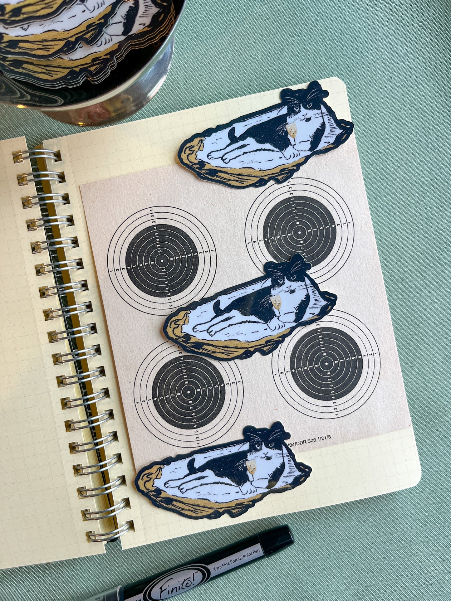 The World is a Cat's Oyster Sticker