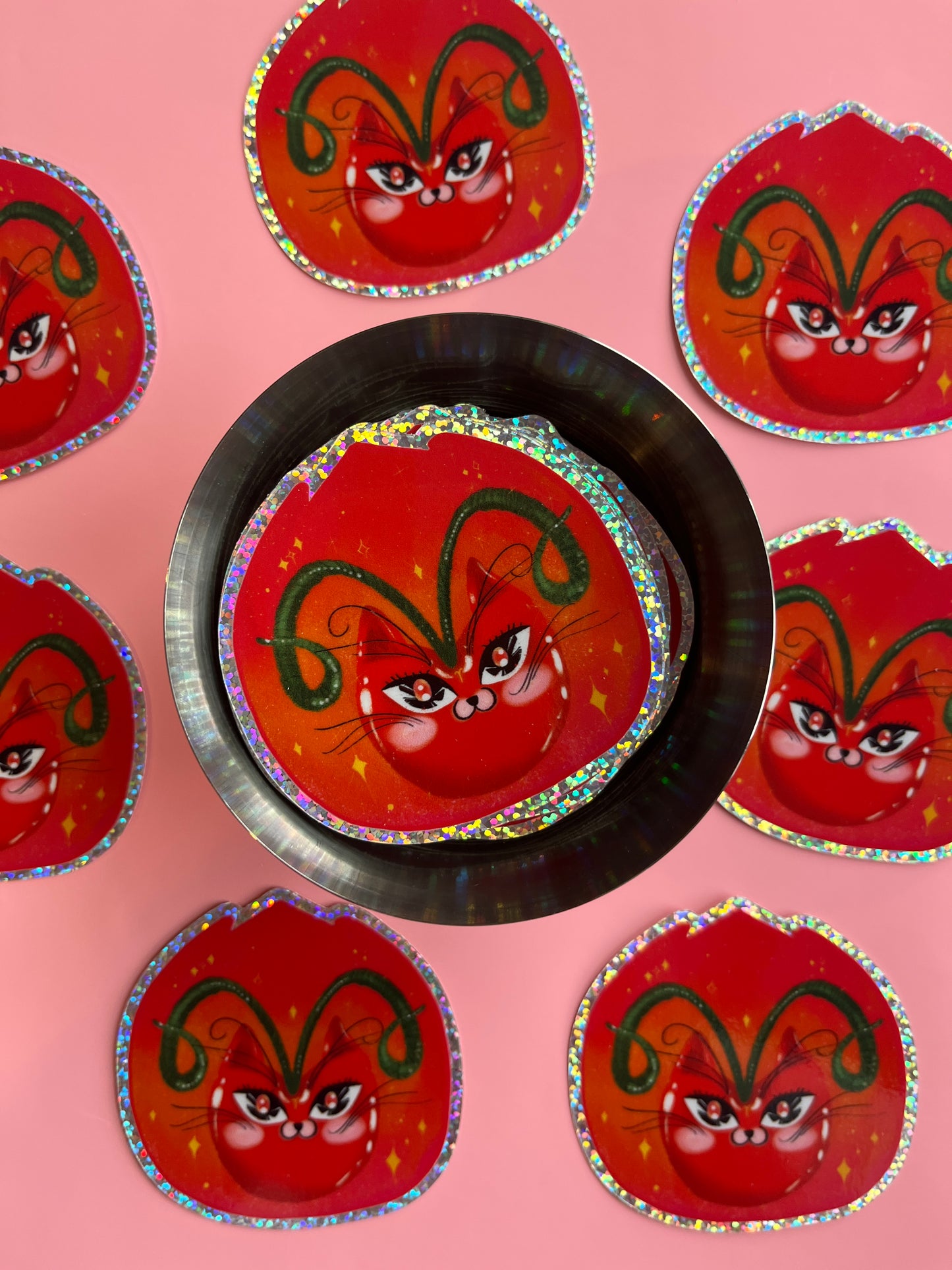 Cherry Cat Astrology Stickers