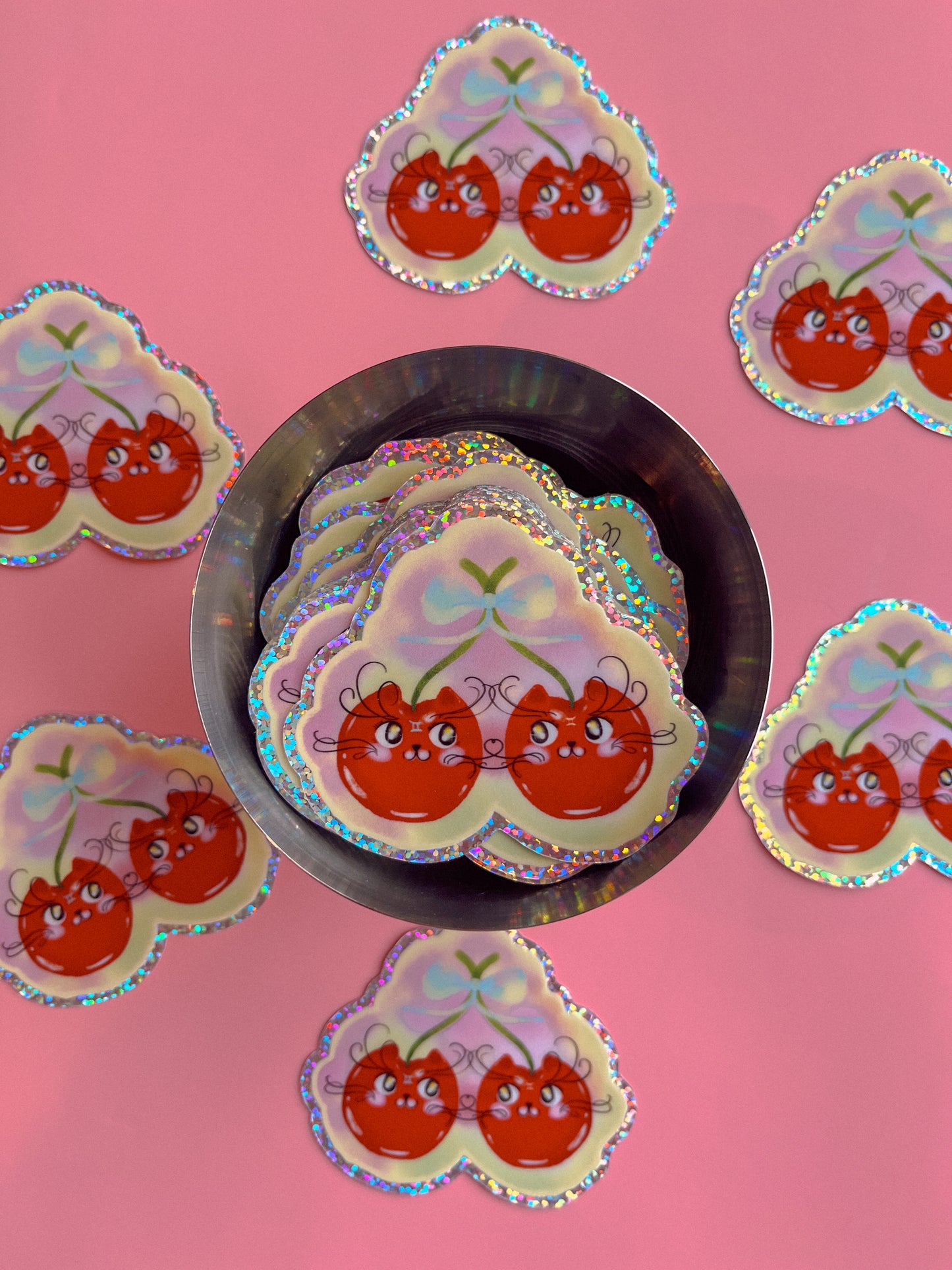 Cherry Cat Astrology Stickers