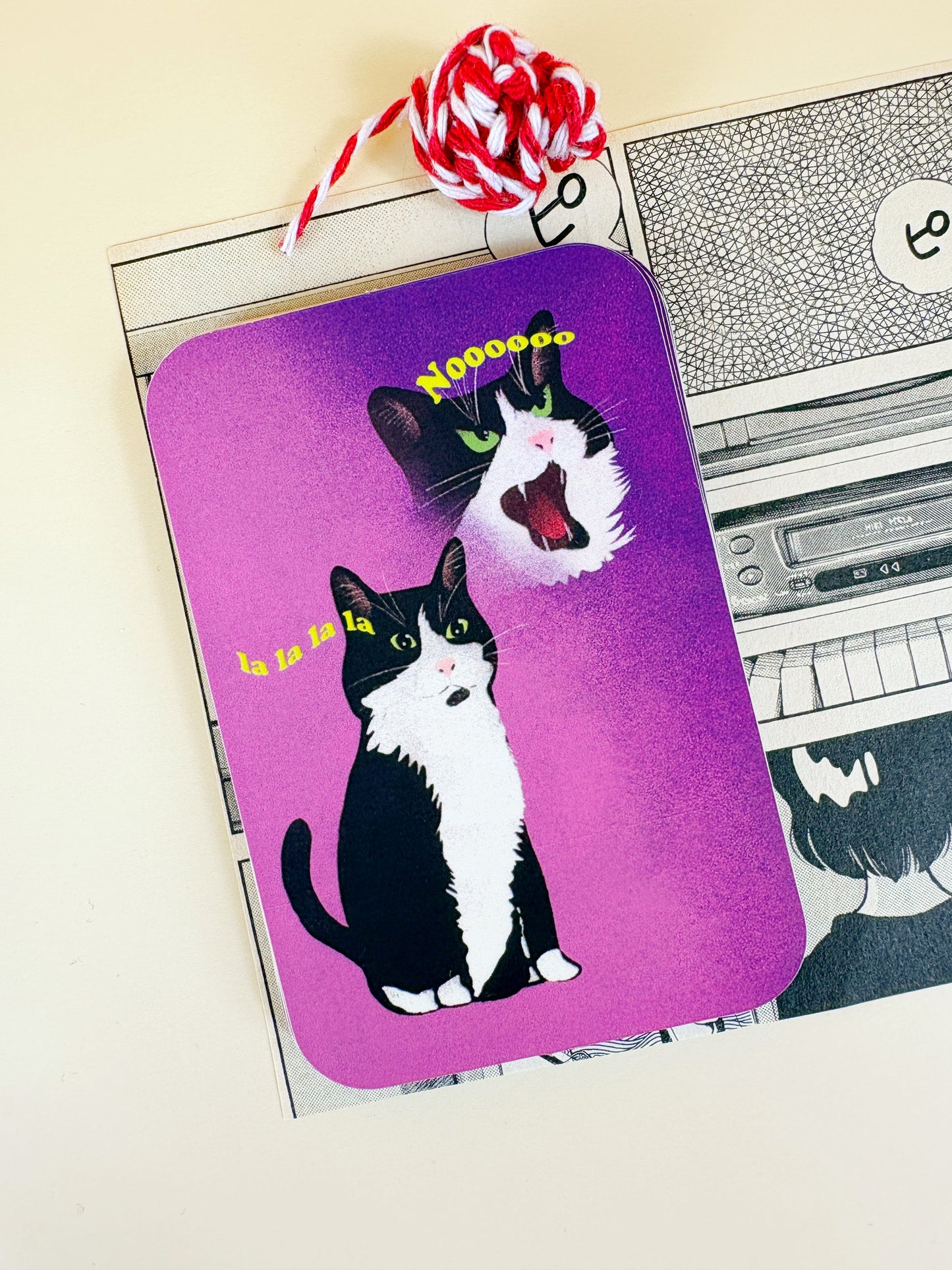 A Cat's Inner Thoughts Sticker - NOOOOO!