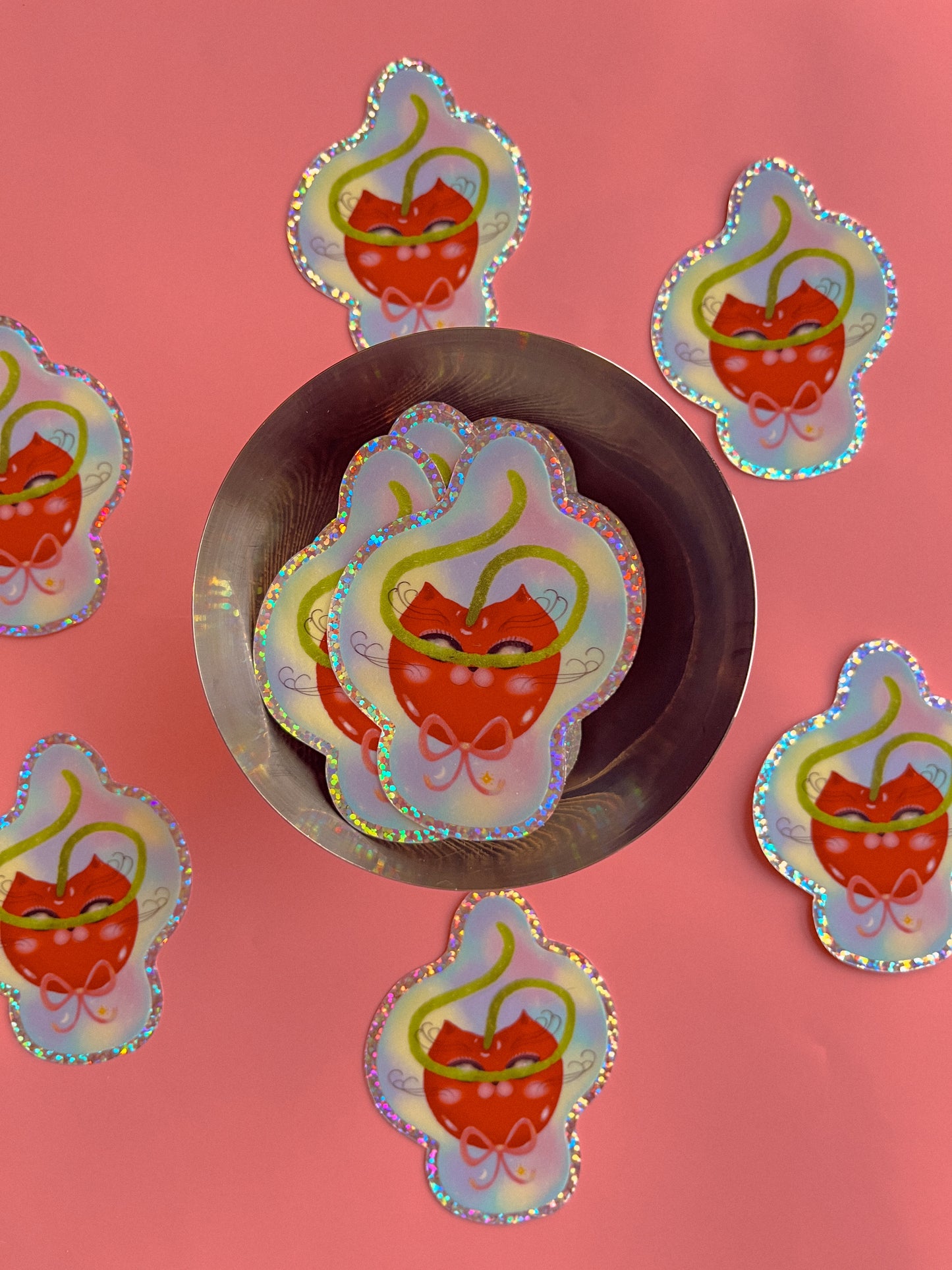 Cherry Cat Astrology Stickers