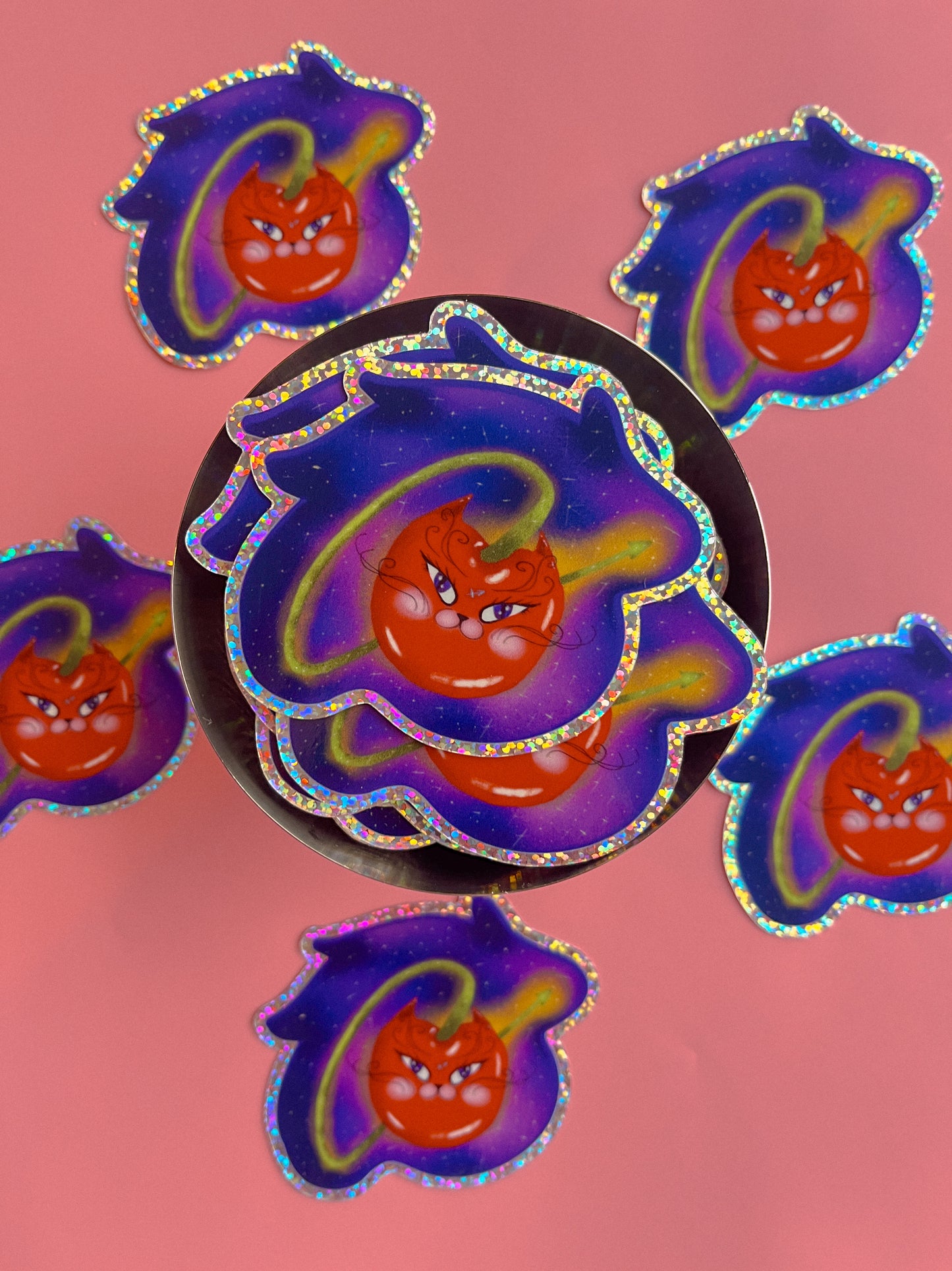 Cherry Cat Astrology Stickers