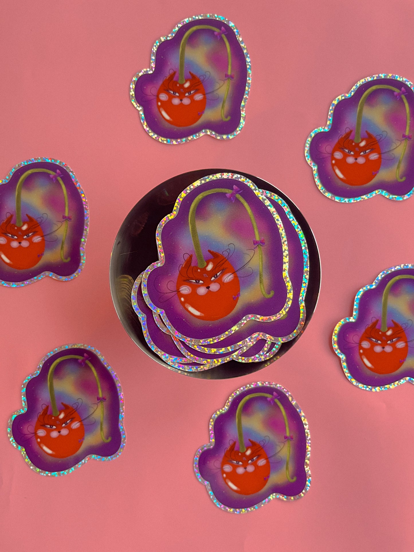 Cherry Cat Astrology Stickers