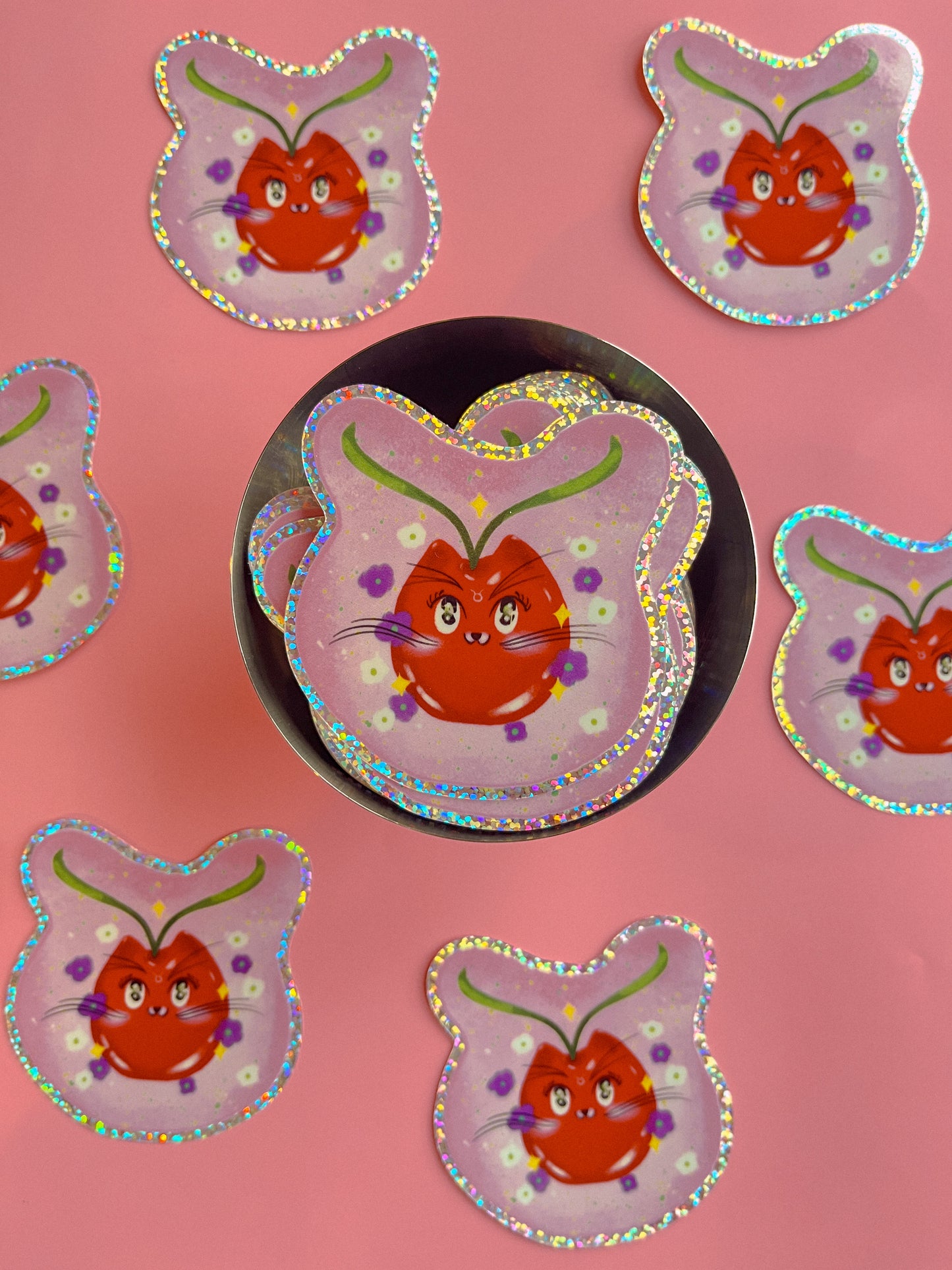 Cherry Cat Astrology Stickers