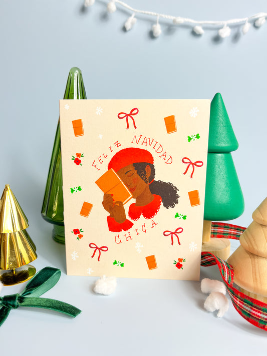 Feliz Navidad Chica Greeting Card