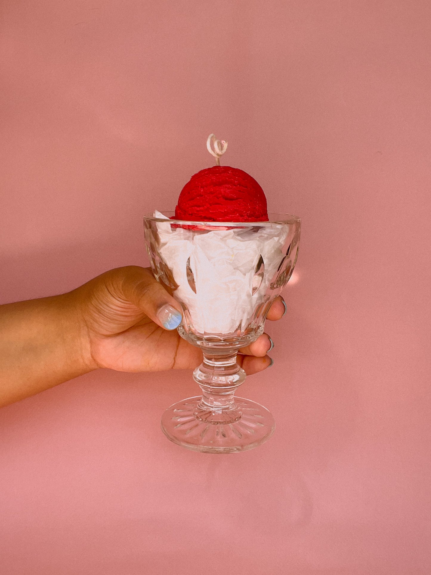Heladitos - Fresa Strawberry Ice Cream Candle