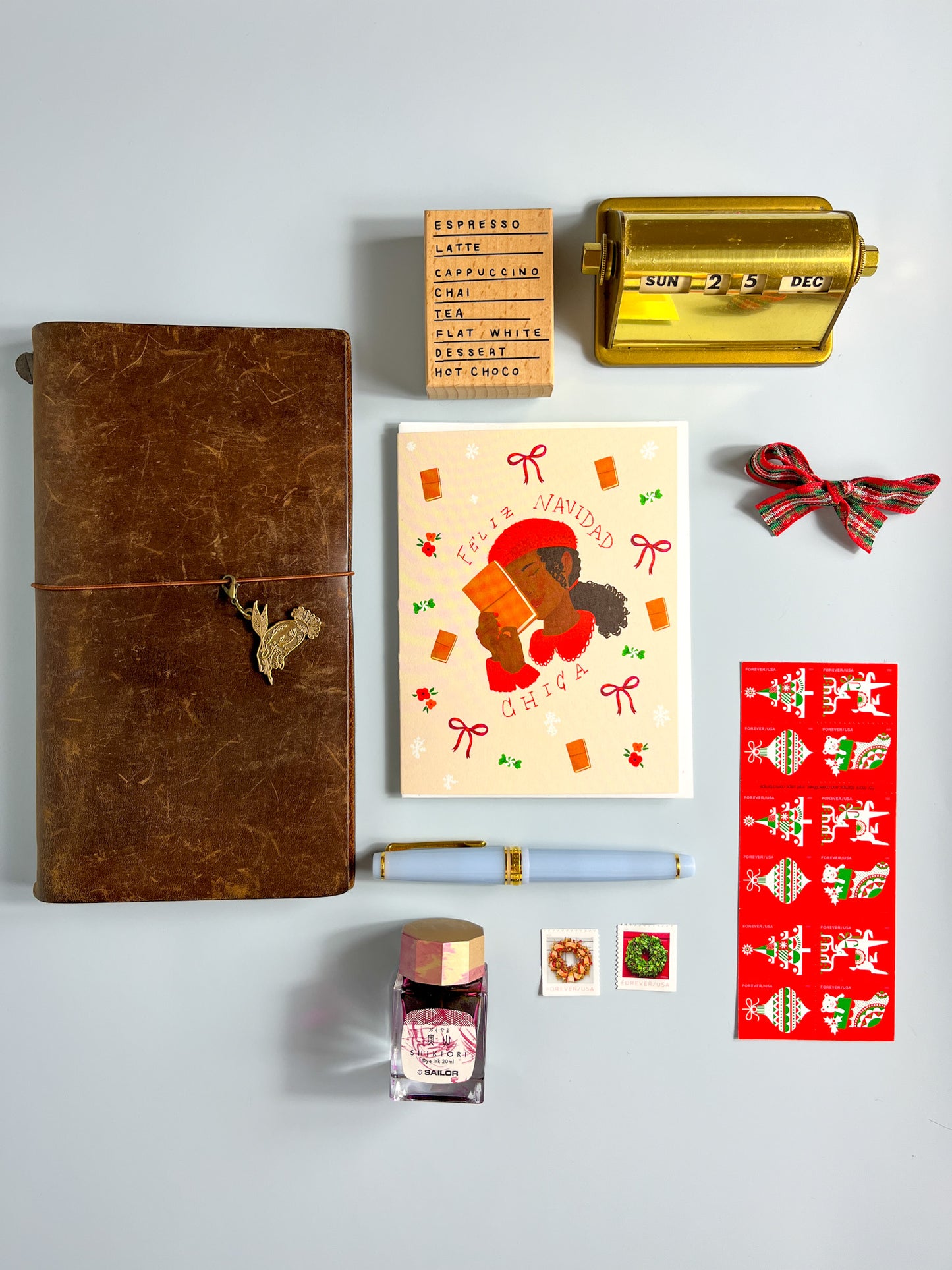 Feliz Navidad Chica Greeting Card