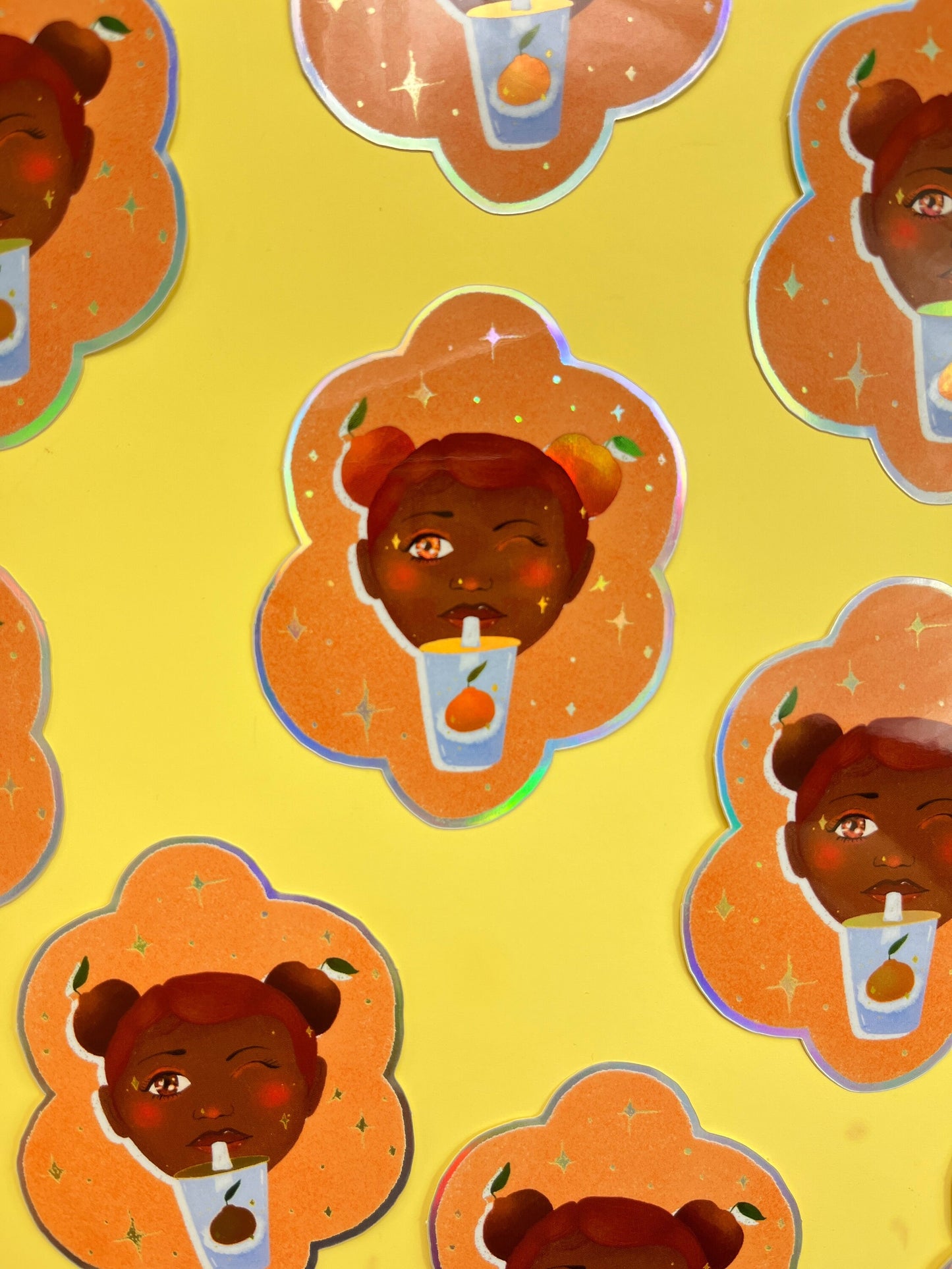 Morir Soñando Chica Holographic Sticker Flake