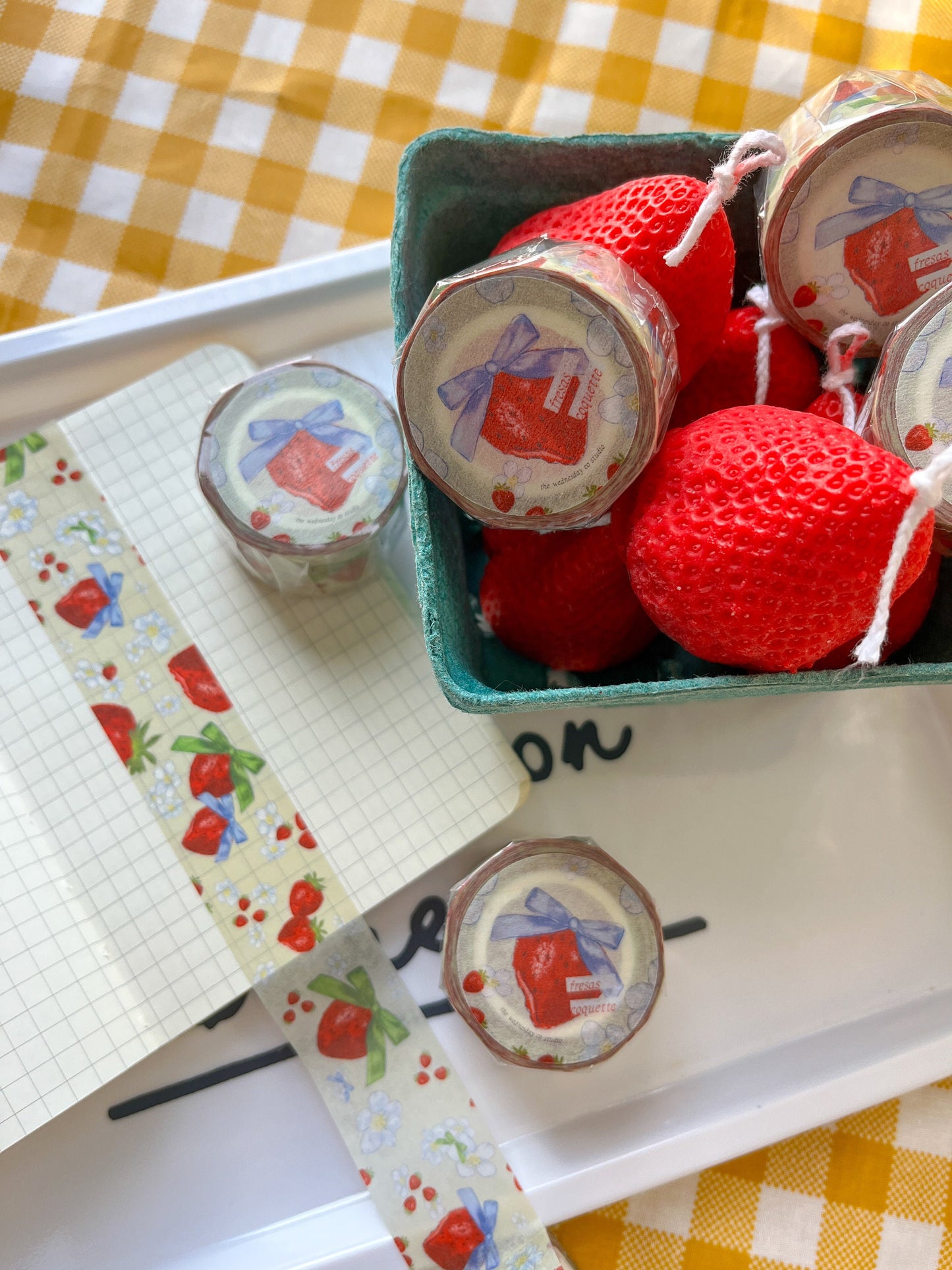 Fresas Coquette Washi Tape