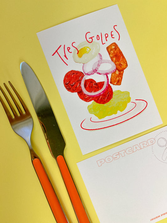 Tres Golpes! A Dominican Breakfast Postcard