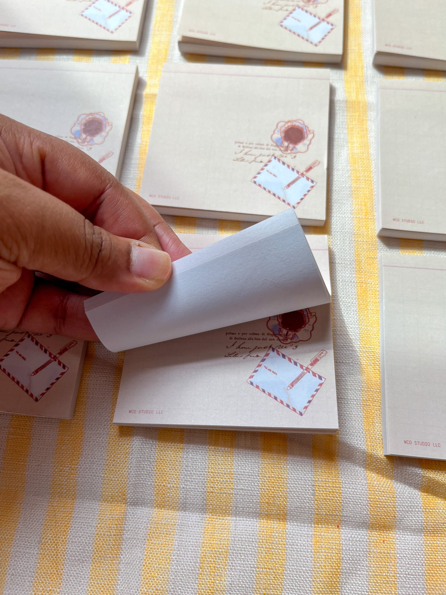 Tea & Letters Sticky Notepad