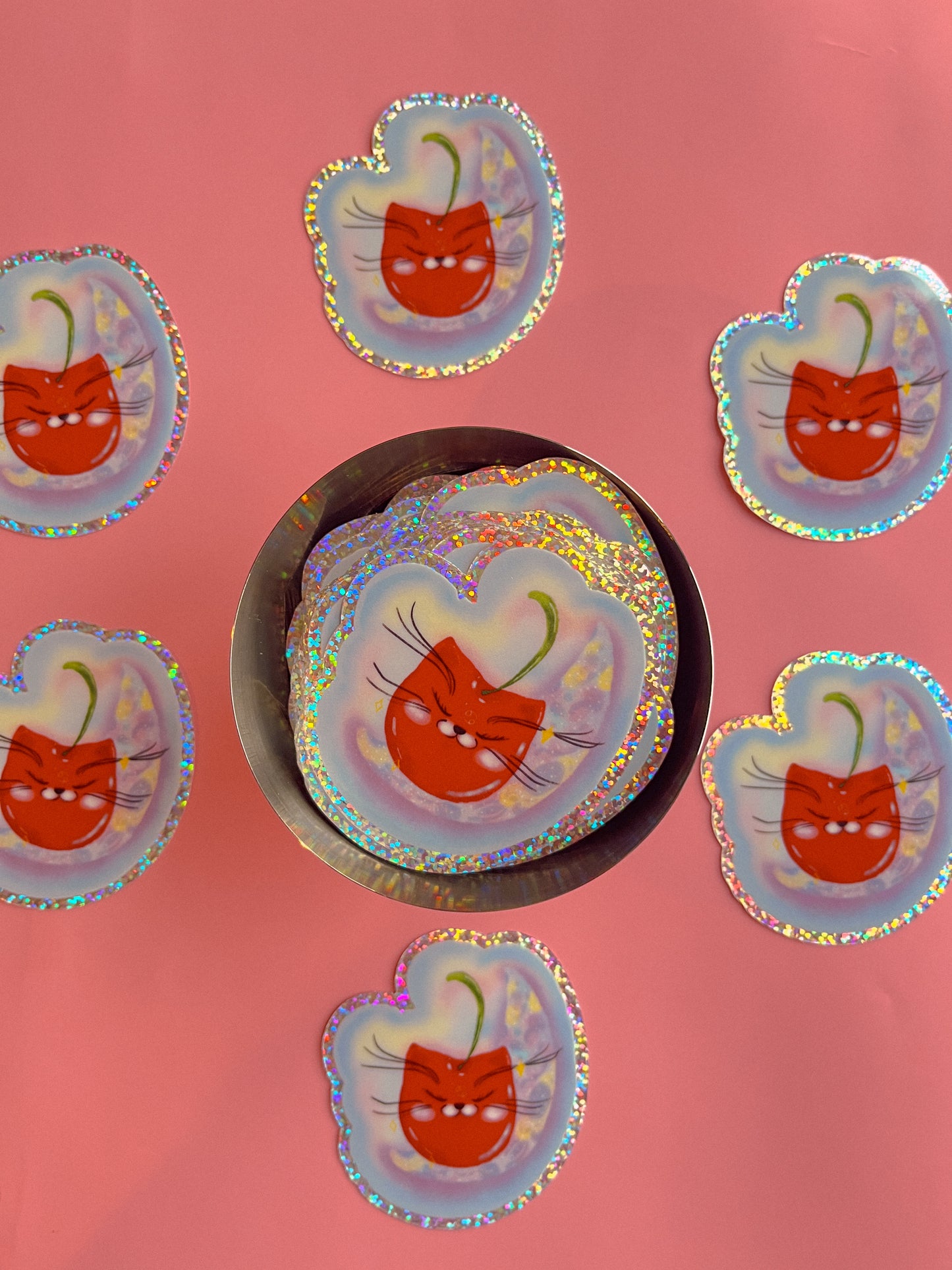 Cherry Cat Astrology Stickers