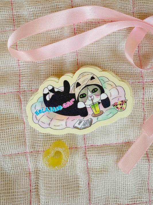 Relajate Gato Tuxedo Mask Cat Sticker
