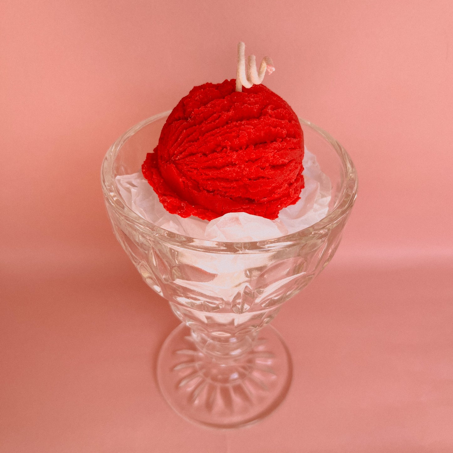 Heladitos - Fresa Strawberry Ice Cream Candle