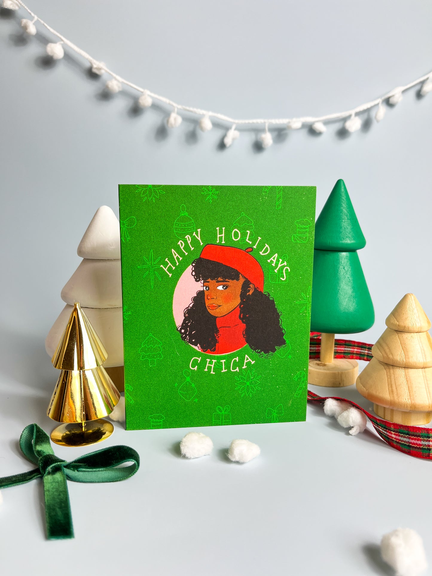 Happy Holidays Chica Greeting Card