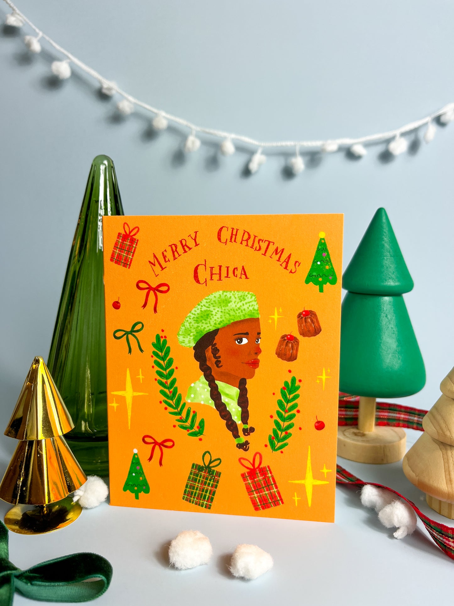 Merry Christmas Chica Greeting Card