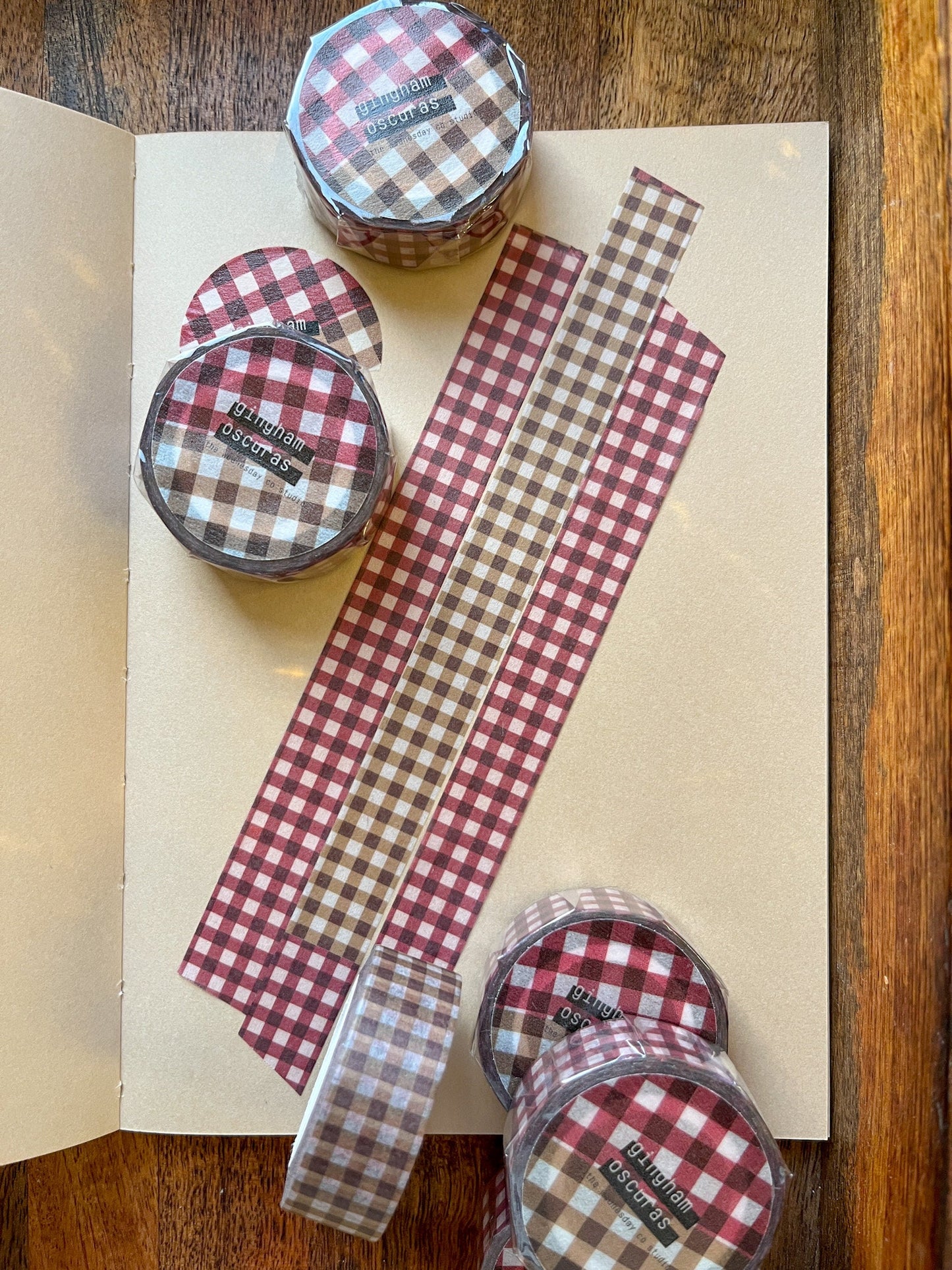 Gingham Oscuras Washi Tape