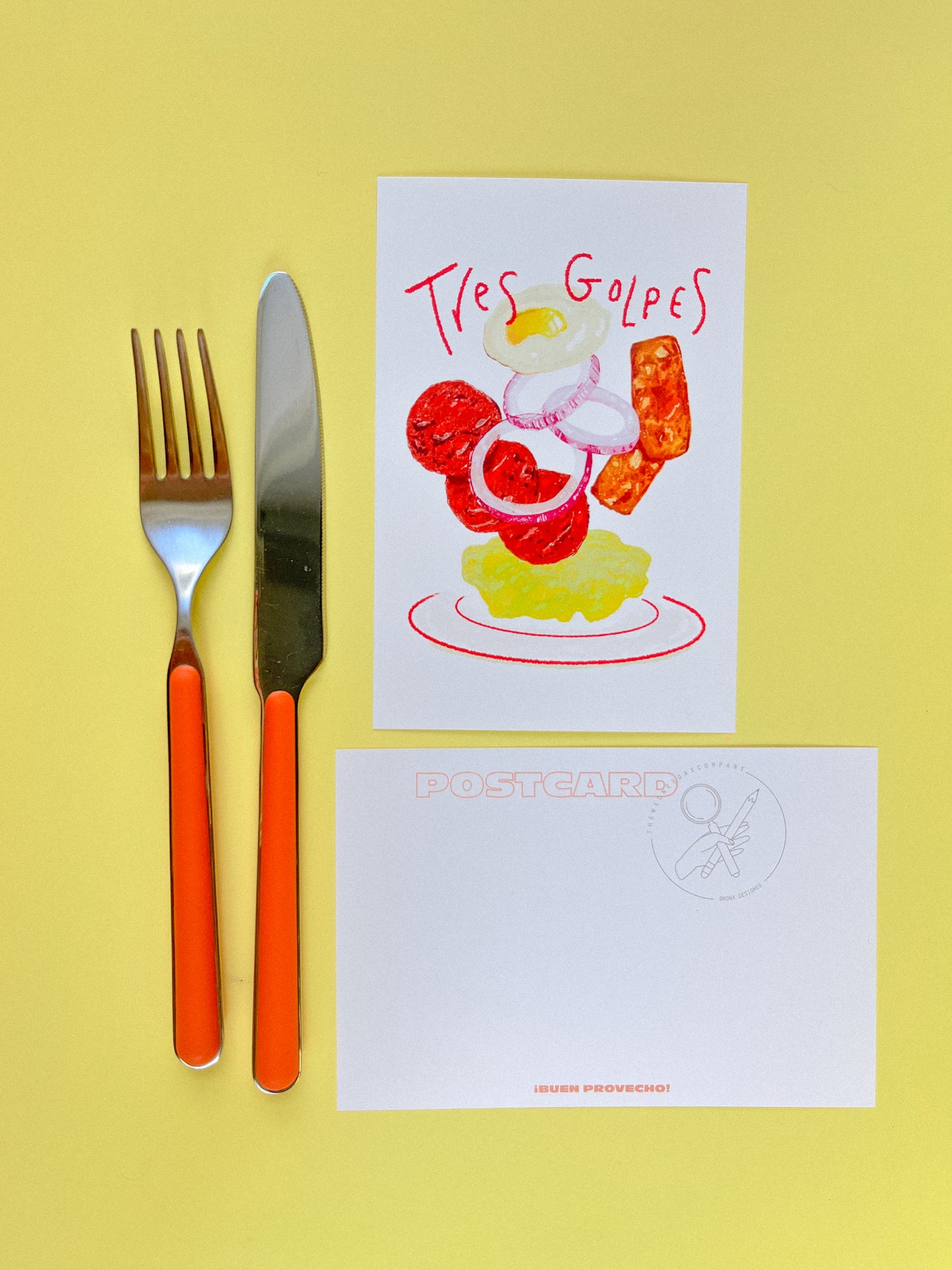 Tres Golpes! A Dominican Breakfast Postcard