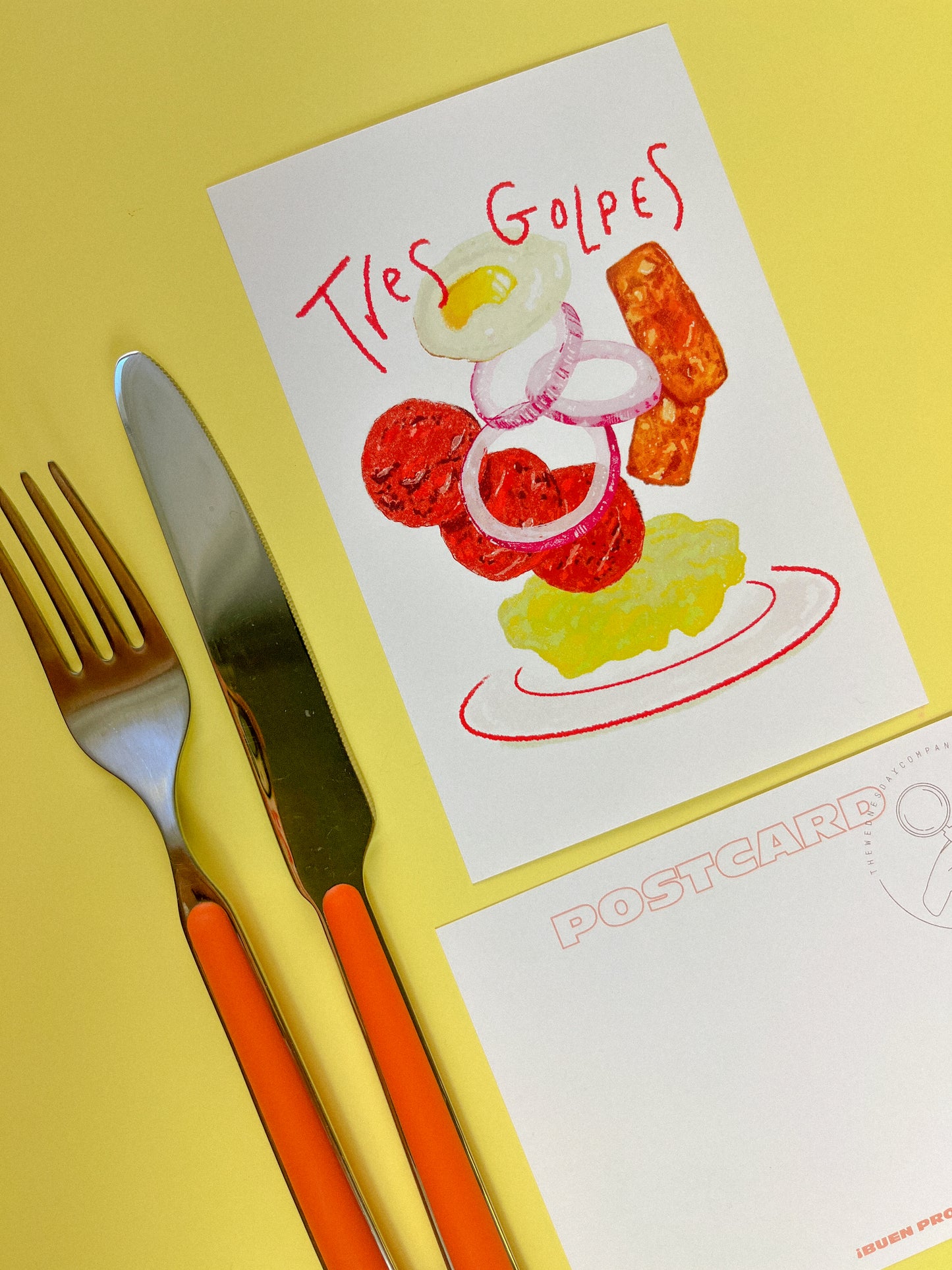 Tres Golpes! A Dominican Breakfast Postcard